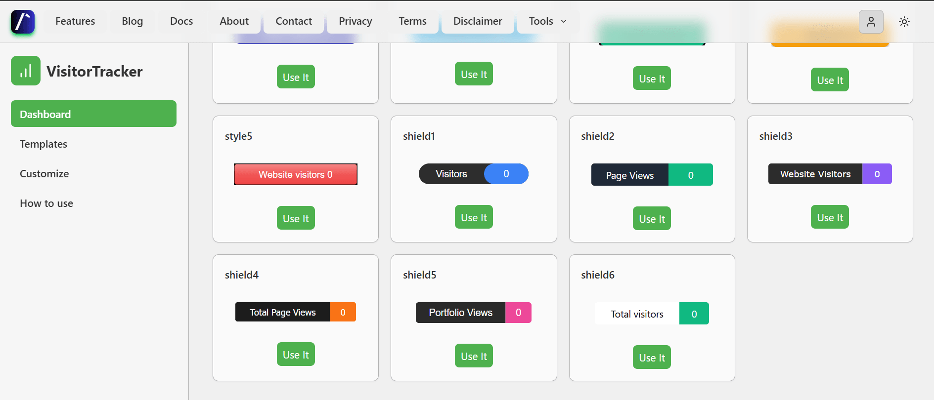 Visitor Tracking Banner