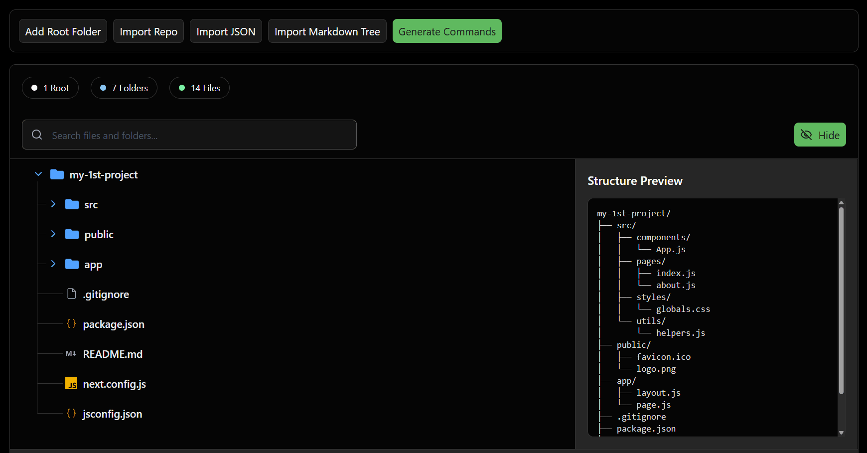 folder structure maker